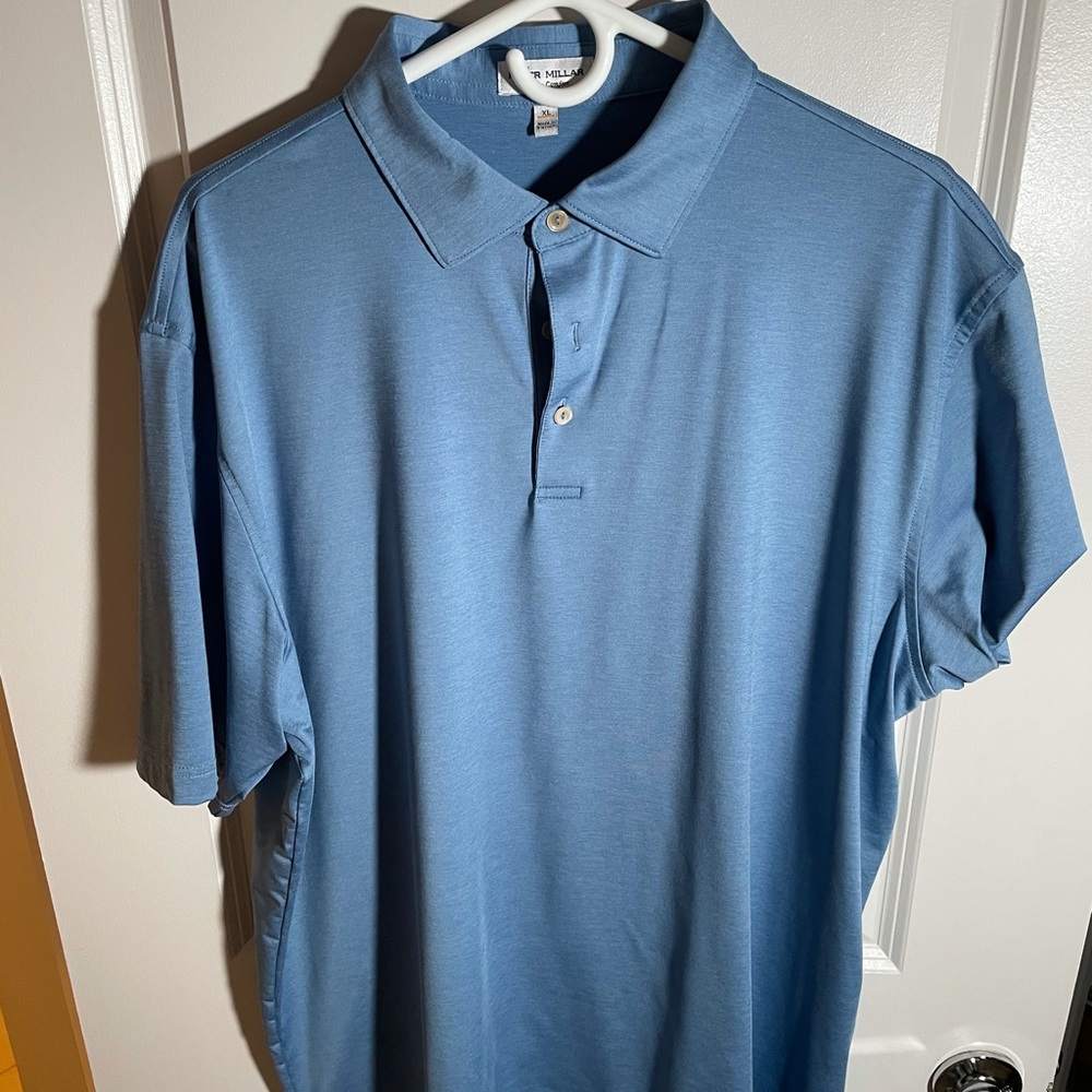 XL Peter Millar summer comfort blue polo